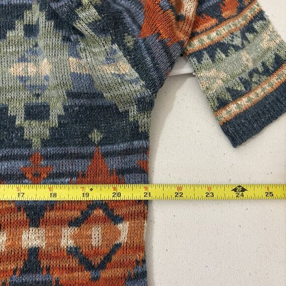 Denim & Supply Ralph Lauren Aztec Southwestern Knit Sweater Size Medium - Picture 9 of 10